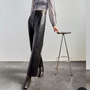 NWT Aritzia Vegan Leather Effortless Wide Leg Pant